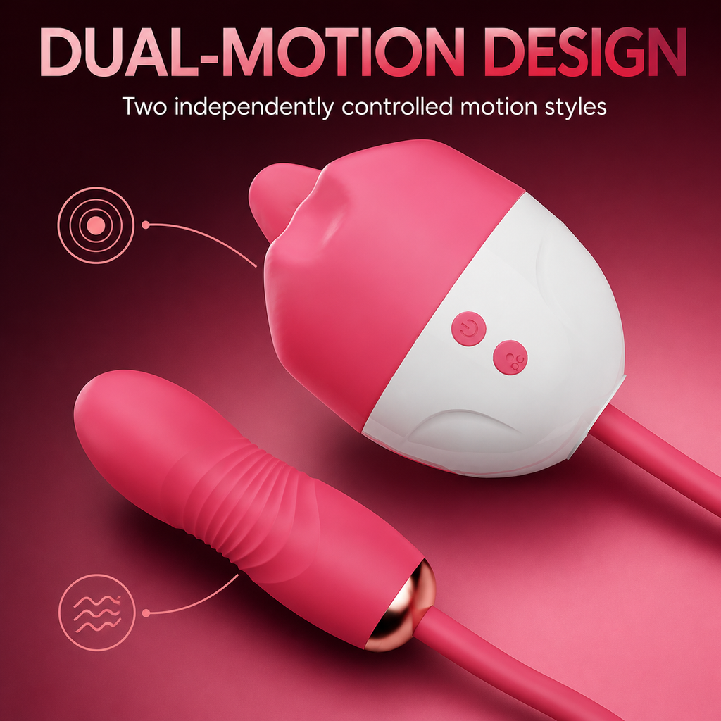 Telescopic Licking & Thrusting Egg Vibrator