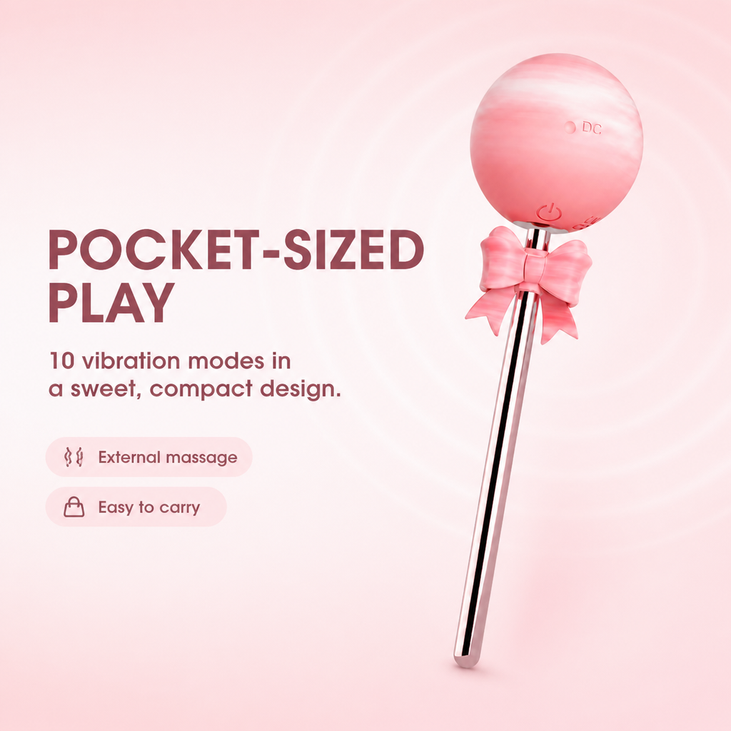 Lollipop Mini Vibrator – 10 Modes