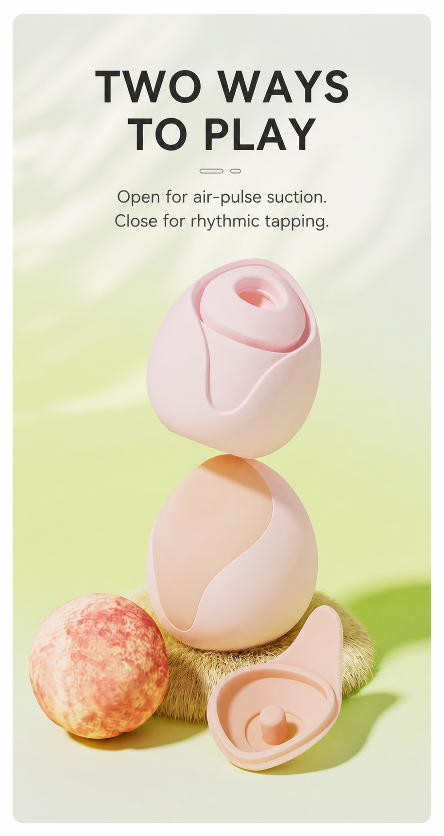 Peach Clitoral Suction & Tapping Stimulator