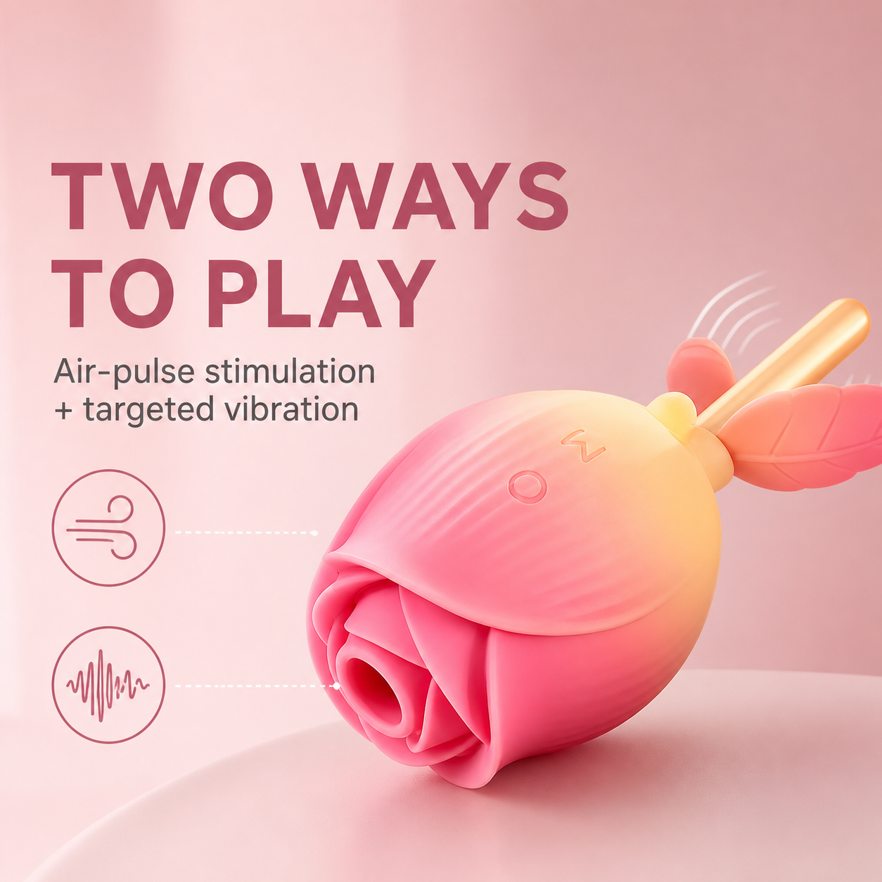 Rose Clitoral Suction & Vibration Stimulator