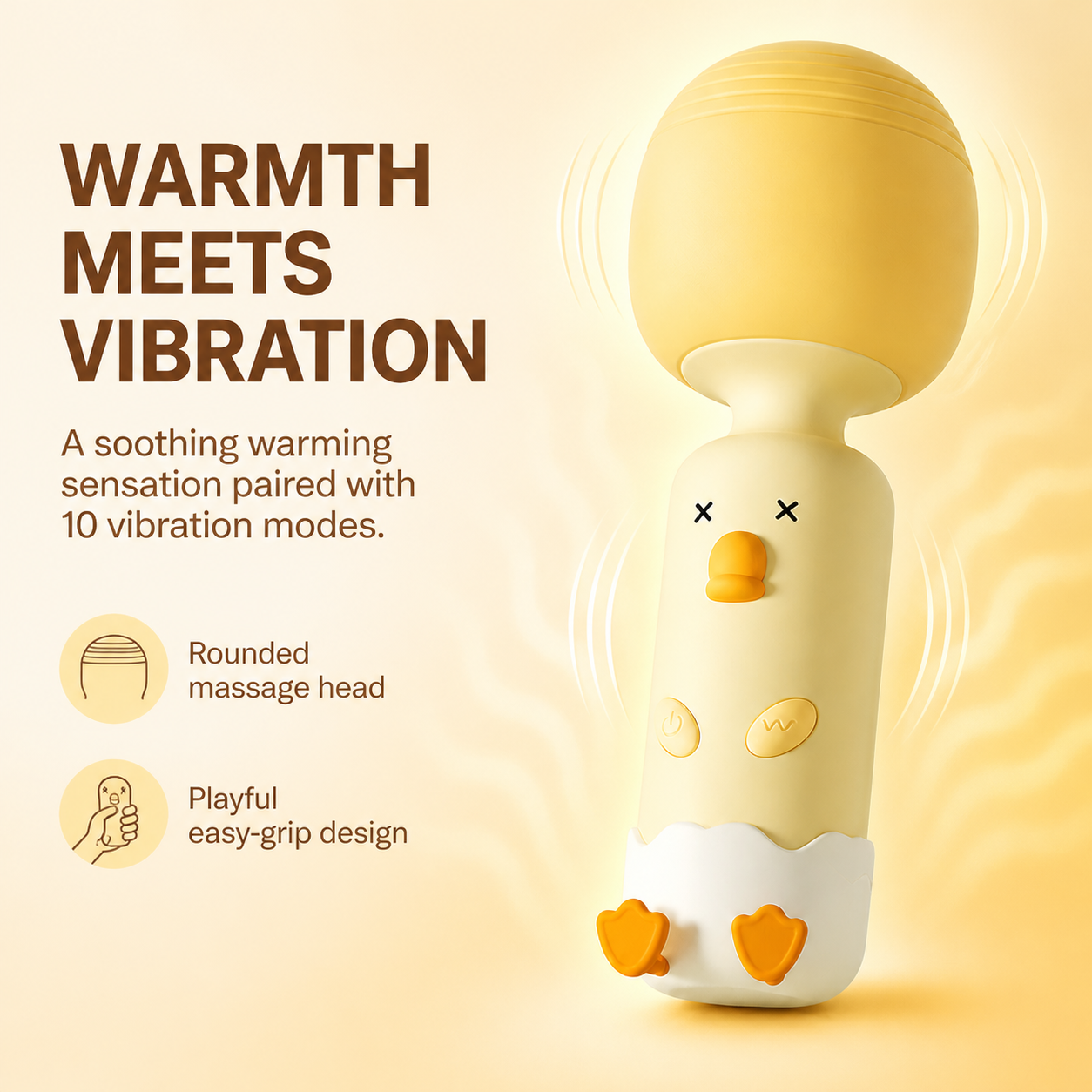 Warming Duck Mini Bullet Vibrator – 10 Modes