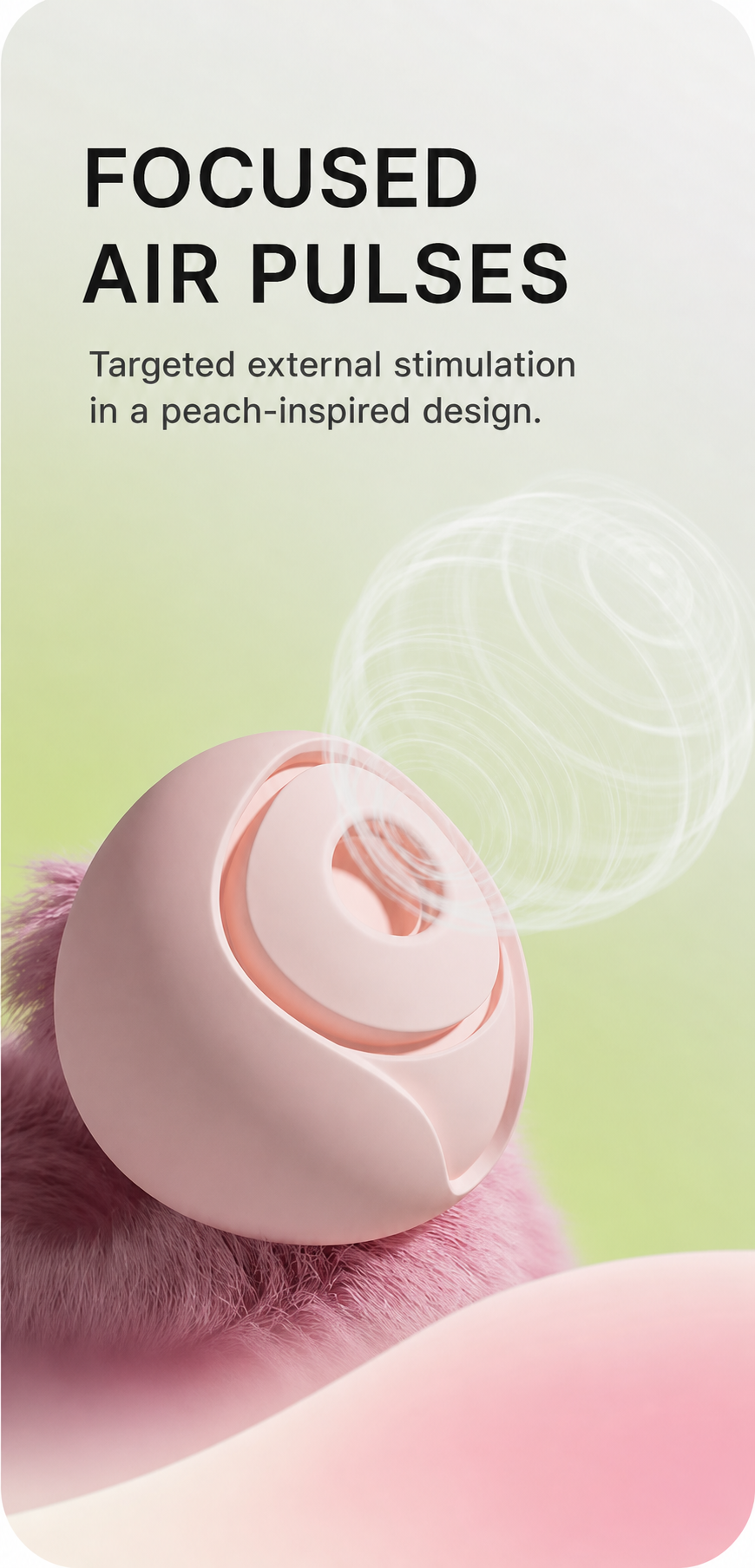 Peach Clitoral Suction & Tapping Stimulator