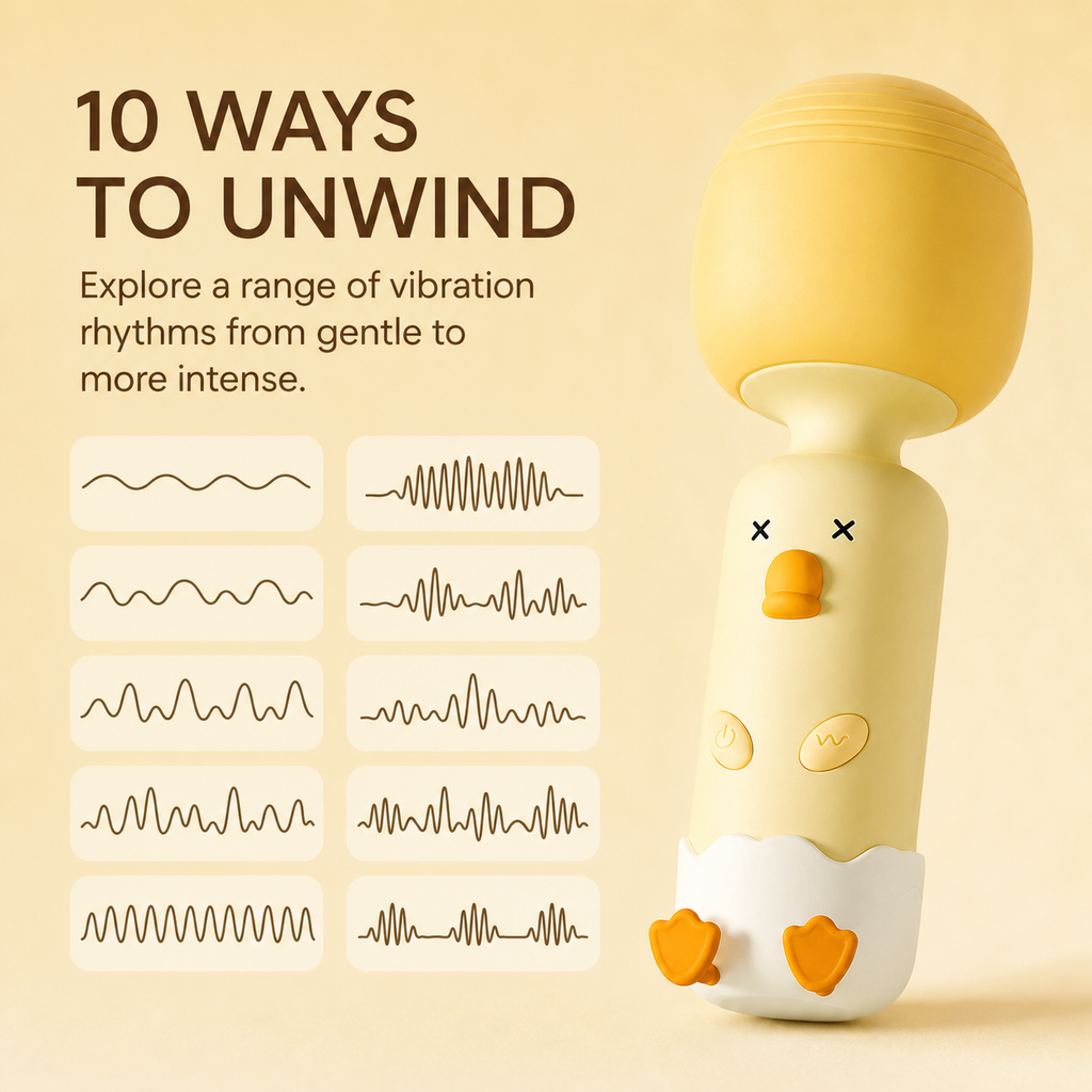 Warming Duck Mini Bullet Vibrator – 10 Modes