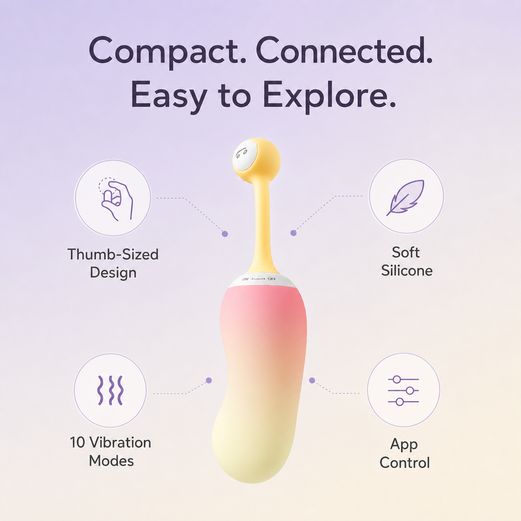 Remote-Controlled Mini Wearable Egg Vibrator
