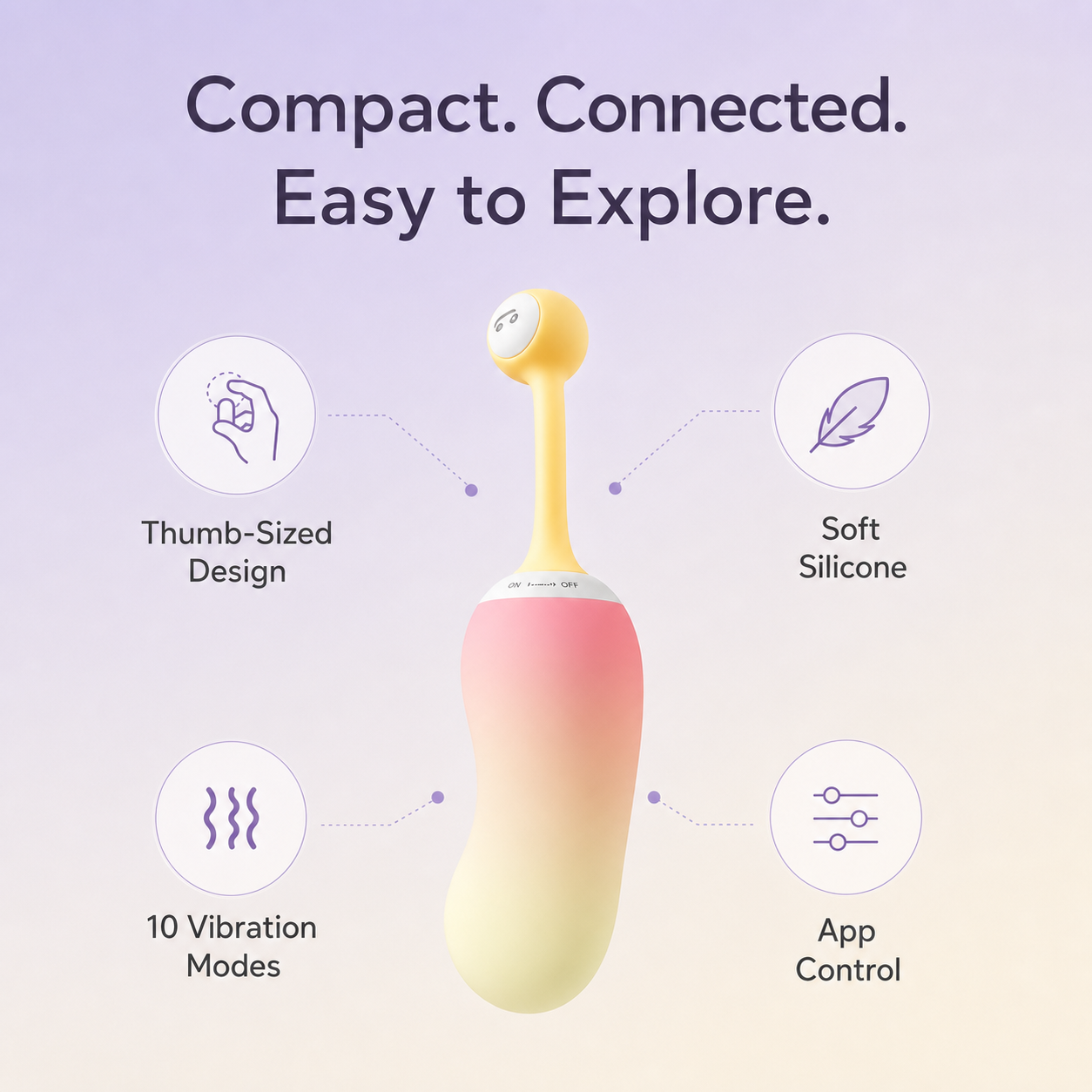 Remote-Controlled Mini Wearable Egg Vibrator