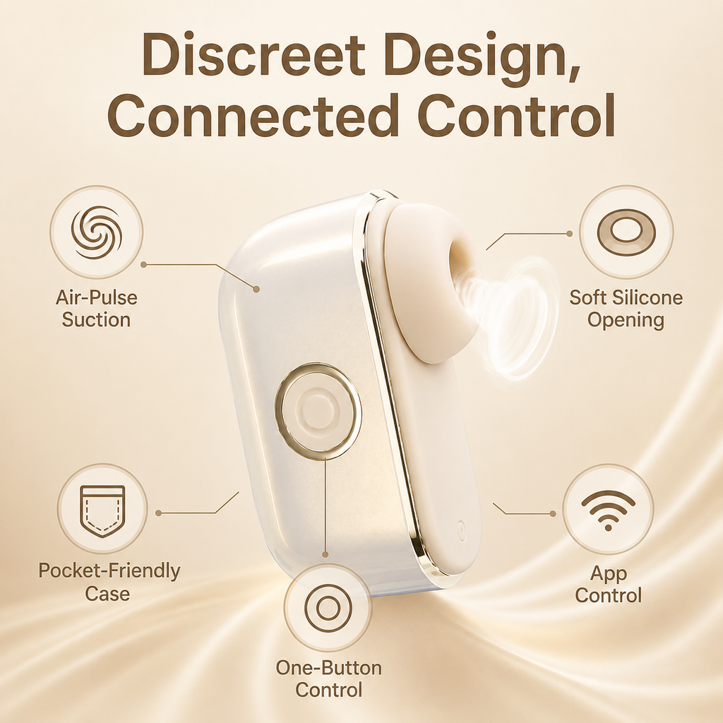 Box-Style Concealed Suction Stimulator – App Control