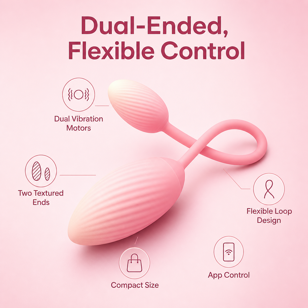 Dual-Ended App-Controlled Internal & External Vibrator