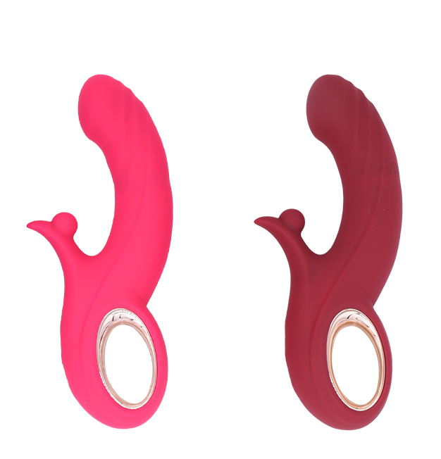 Heated Thrusting Ring Vibrator with Dual Stimulation